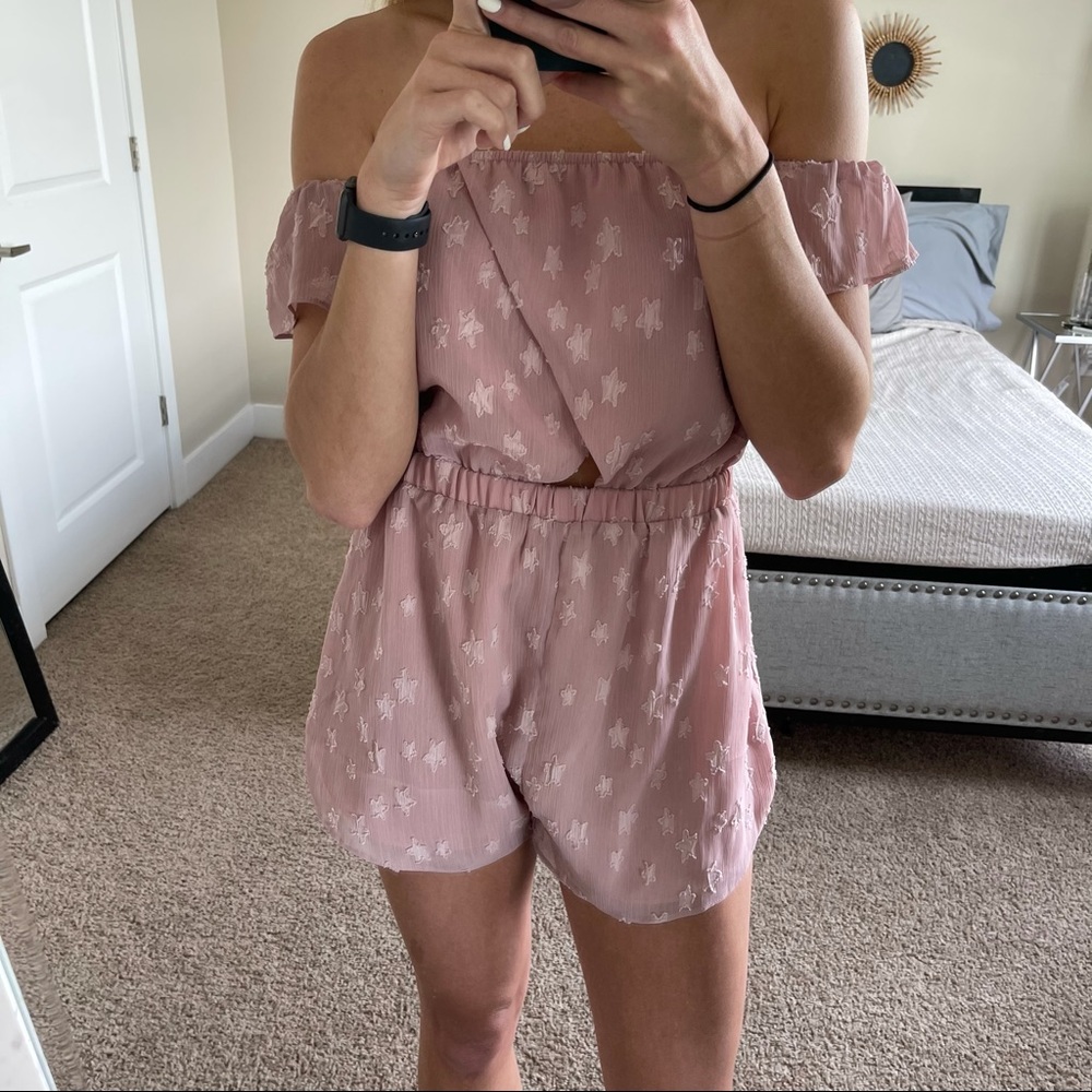 Superdown Pink Star Romper - Picture 4 of 8